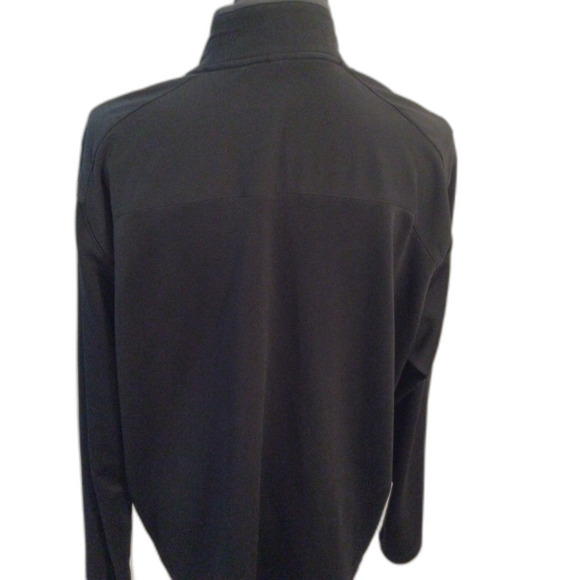 Nike Golf Dri Fit Mens XL black pullover Partial front zip VNC - Picture 3 of 5